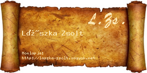 Lászka Zsolt névjegykártya